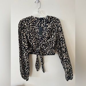 NWT Nasty Gal animal print top